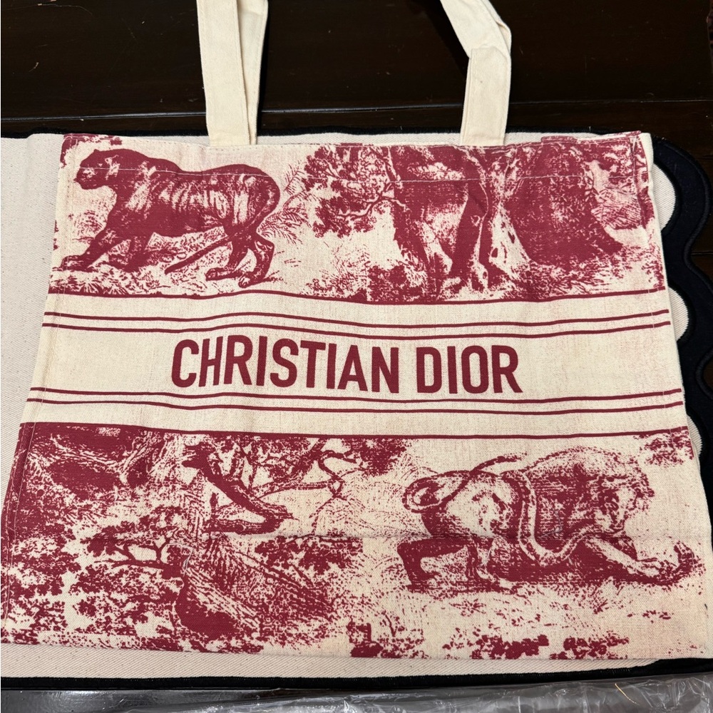 CHRISTIAN DIOR Straw Dioriviera Tote - Picture 2 of 5